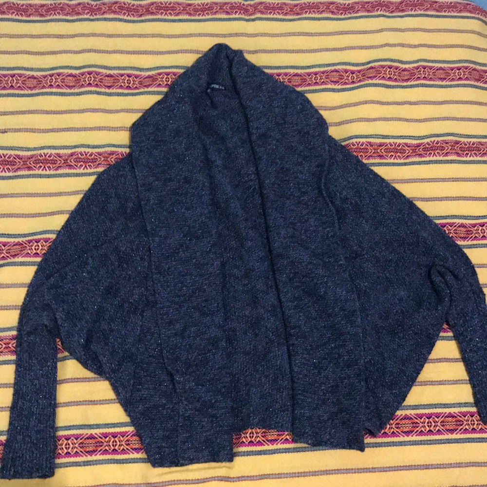 SPARKLY GREY OVERSIZED CARDIGAN